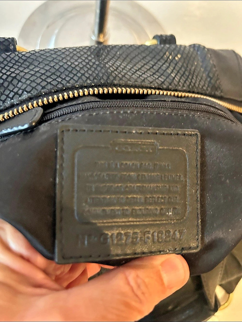 Coach Ashley Black Leather & Snake-Embossed Satchel/ Shoulder Bag Beautiful - Picture 14 of 16